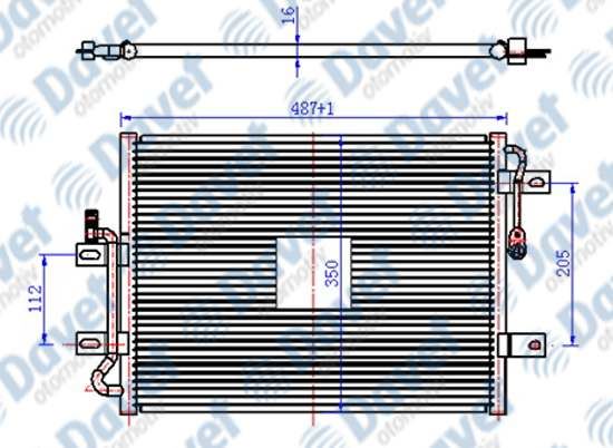 43-1800 Klima Radyatoru Fiat Albea 1.2i 2003-2007